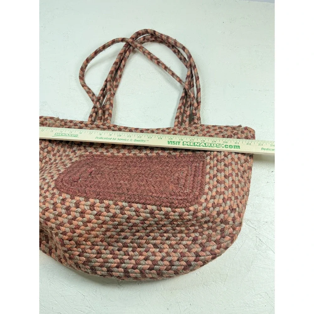 Lolo Rugs Braided Tote Bag Earth‎ Tones